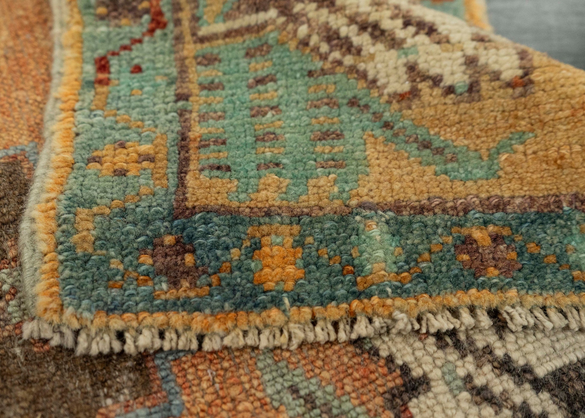 Turkish Mini Rug Oriental Hand Knotted Vintage Rug 1'7" x 2'11" #21181