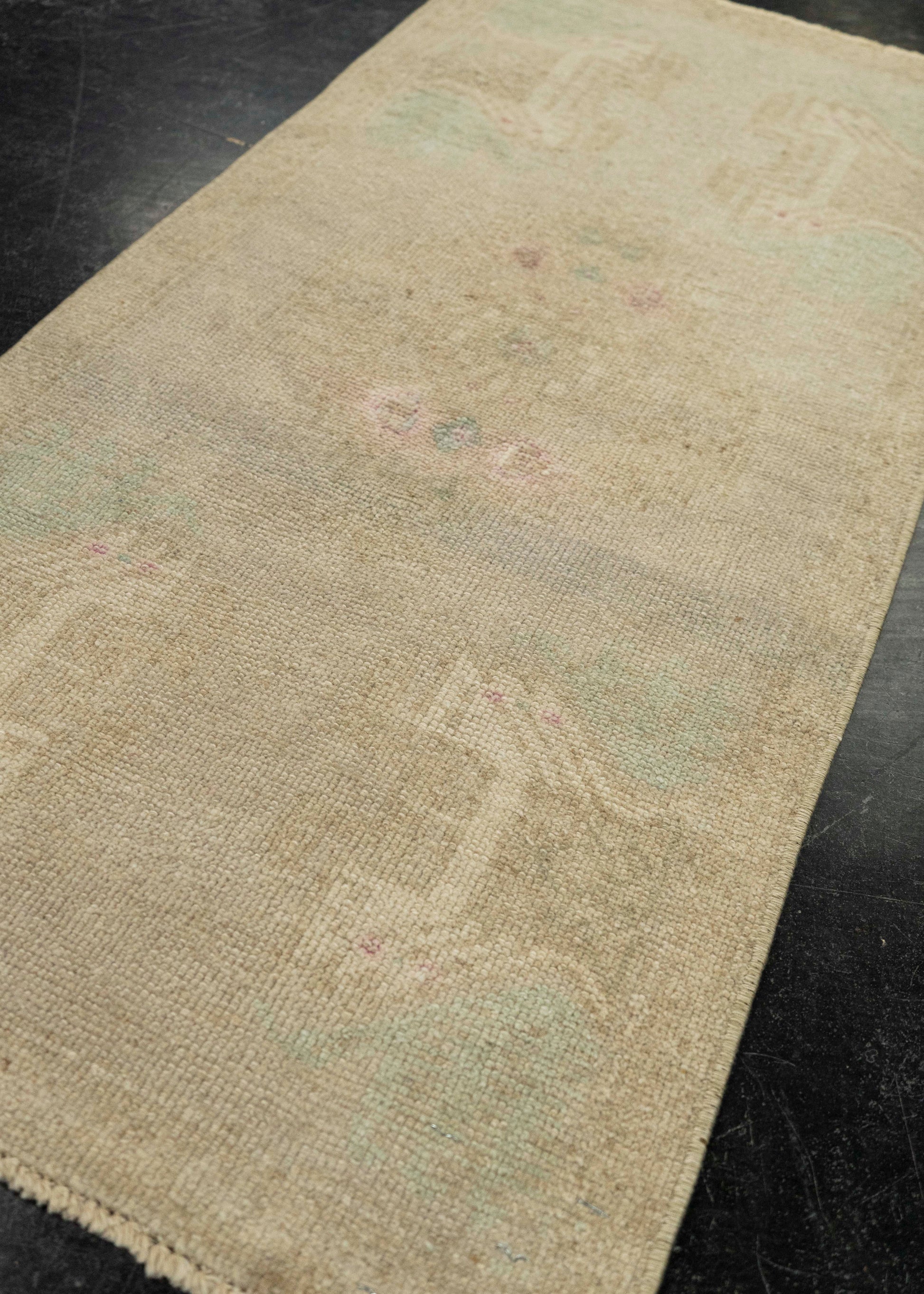 Turkish Mini Rug Oriental Hand Knotted Vintage Rug 1'7" x 3'4" #21158