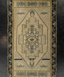 Turkish Mini Rug Oriental Hand Knotted Vintage Rug 1'11" x 3'3" #21202