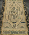 Turkish Mini Rug Oriental Hand Knotted Vintage Rug 1'11" x 3'3" #21202