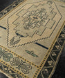 Turkish Mini Rug Oriental Hand Knotted Vintage Rug 1'11" x 3'3" #21202