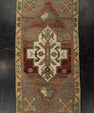 Turkish Mini Rug Oriental Hand Knotted Vintage Rug 1'8" x 3'3" #21187