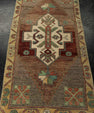 Turkish Mini Rug Oriental Hand Knotted Vintage Rug 1'8" x 3'3" #21187