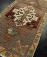 Turkish Mini Rug Oriental Hand Knotted Vintage Rug 1'8" x 3'3" #21187