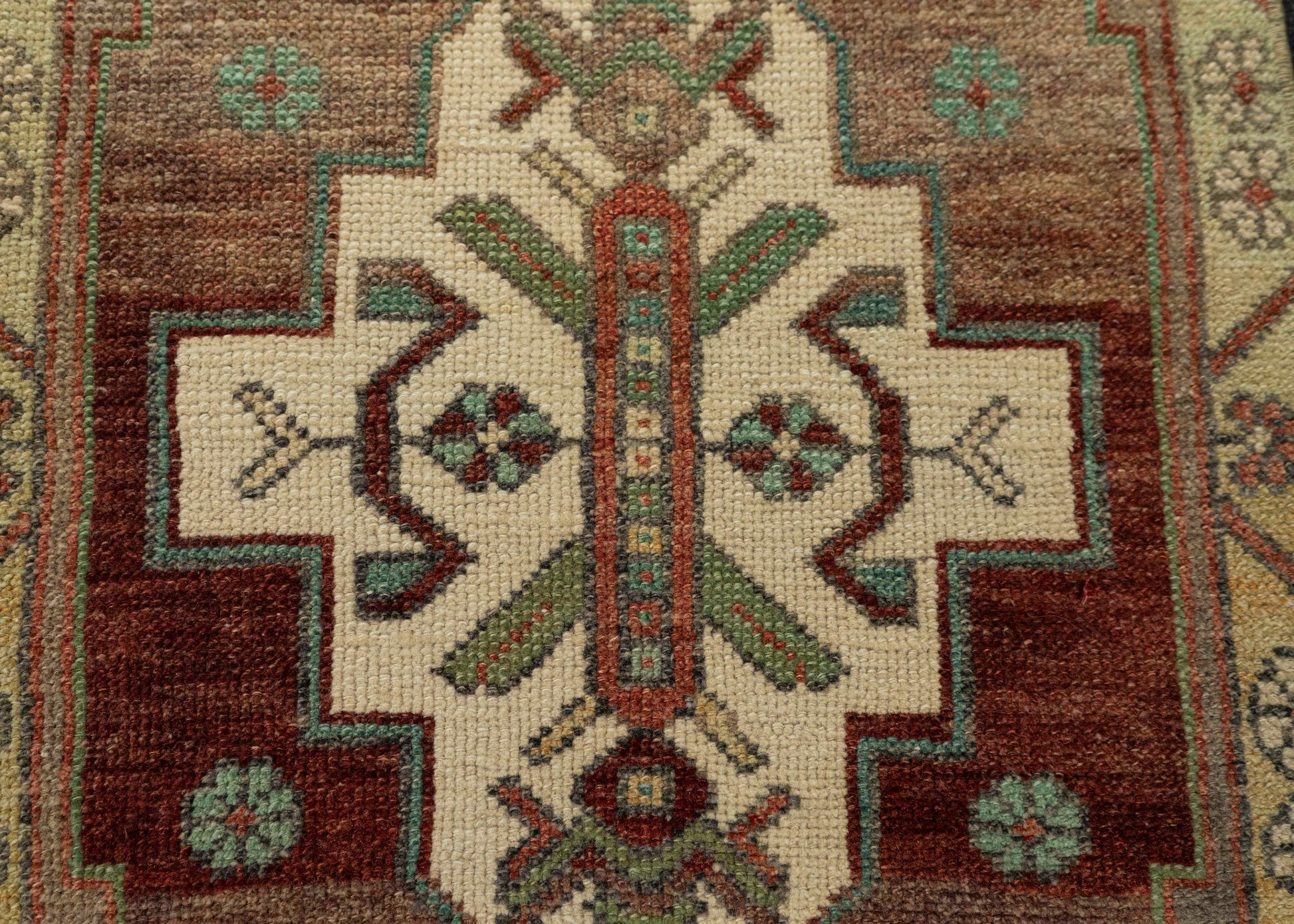 Turkish Mini Rug Oriental Hand Knotted Vintage Rug 1'8" x 3'3" #21187