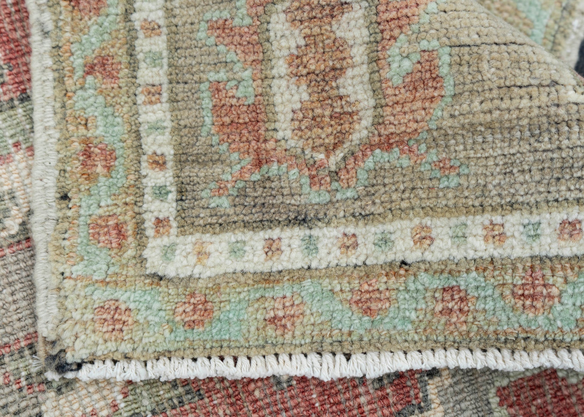 Turkish Mini Rug Oriental Hand Knotted Vintage Rug 1'8" x 3'4" #16779