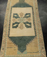 Turkish Mini Rug Oriental Hand Knotted Vintage Rug 1'6" x 3'3" #21184