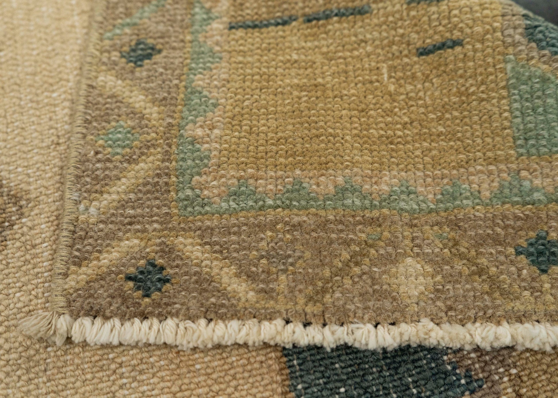 Turkish Mini Rug Oriental Hand Knotted Vintage Rug 1'6" x 3'3" #21184