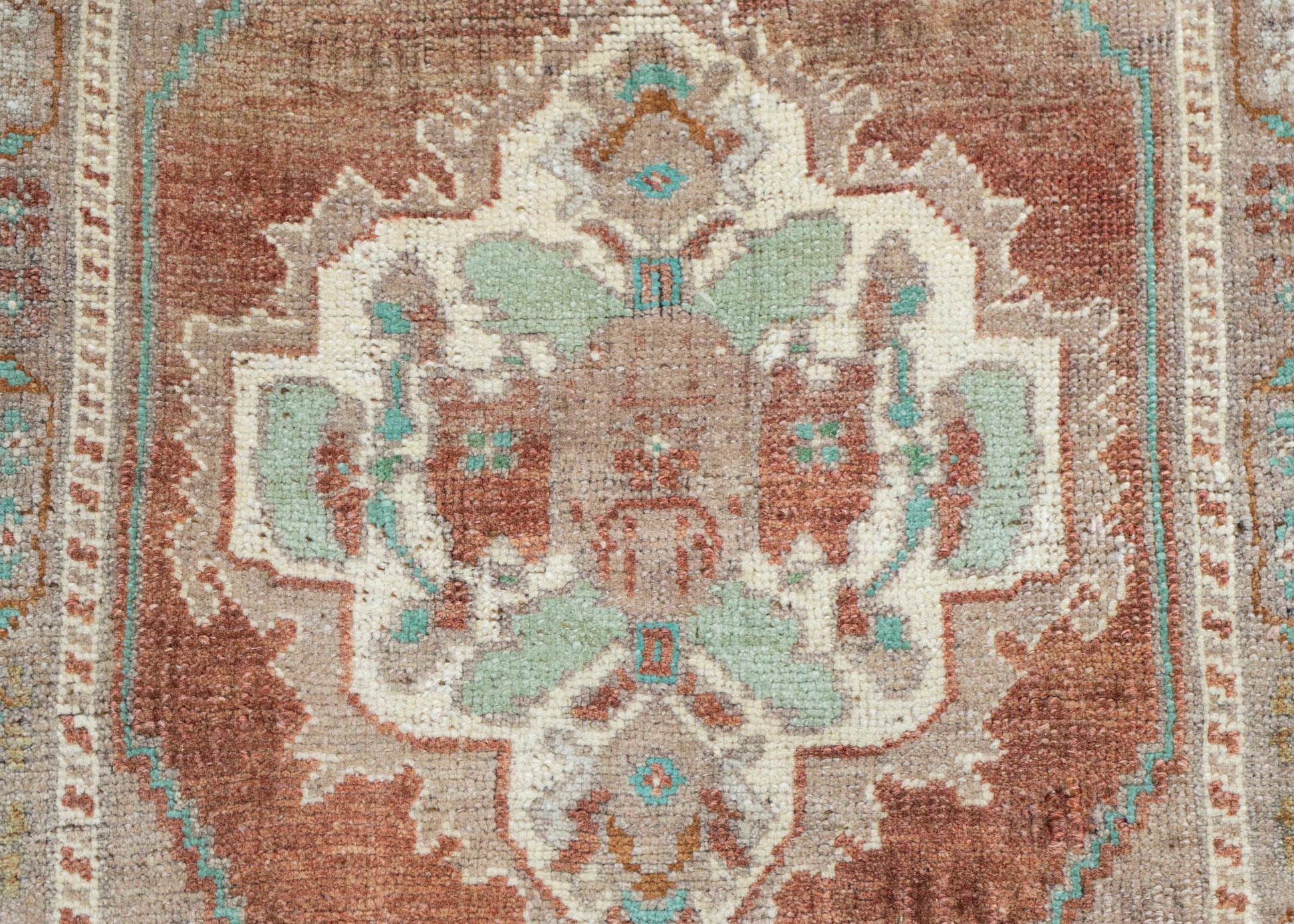 Turkish Mini Rug Oriental Hand Knotted Vintage Rug 1'9" x 4' #16875