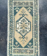 Turkish Mini Rug Oriental Hand Knotted Vintage Rug 1'8" x 3'4" #16891