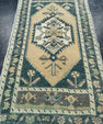 Turkish Mini Rug Oriental Hand Knotted Vintage Rug 1'8" x 3'4" #16891