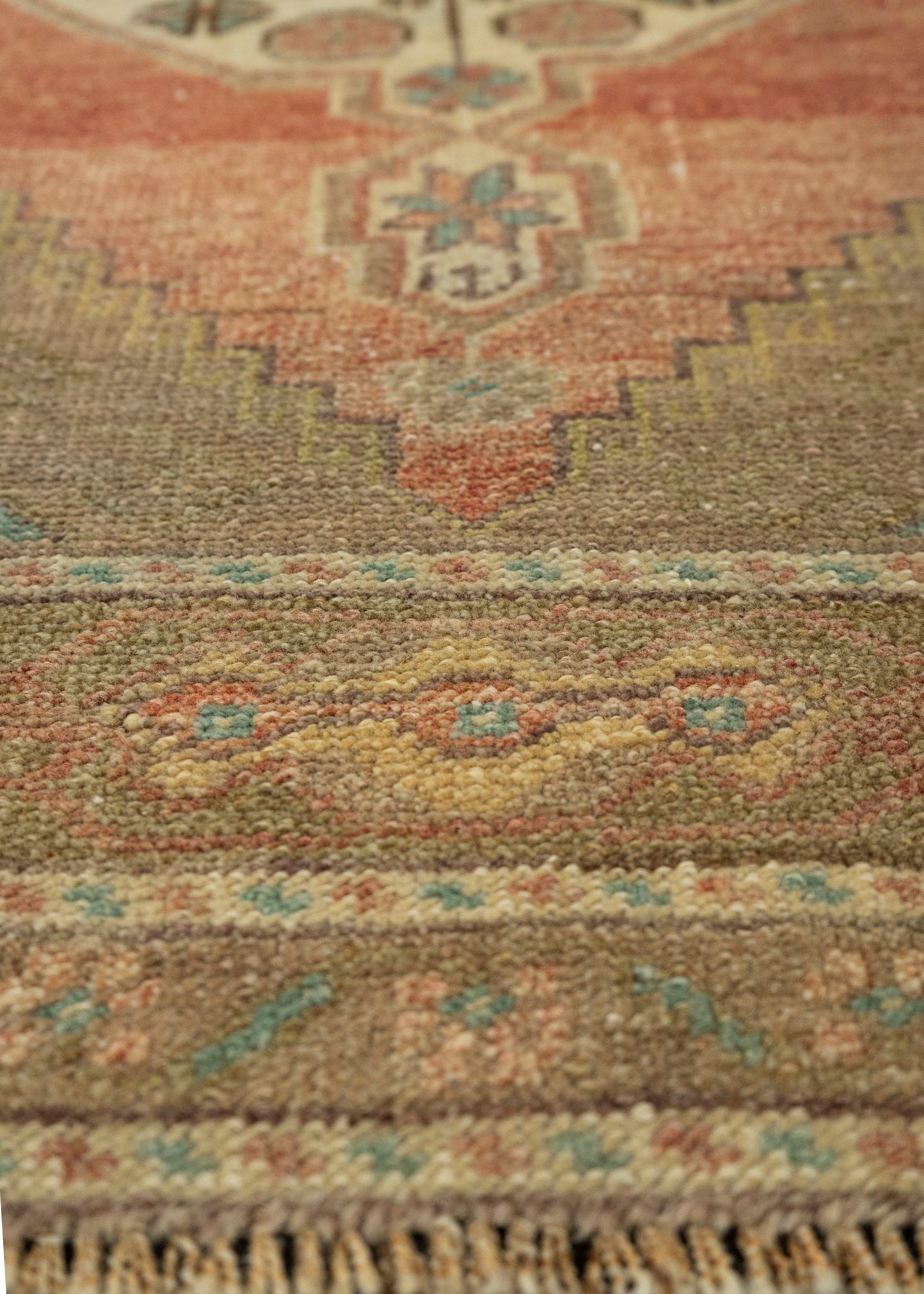 Turkish Mini Rug Oriental Hand Knotted Vintage Rug 1'11" x 3'3" #21196