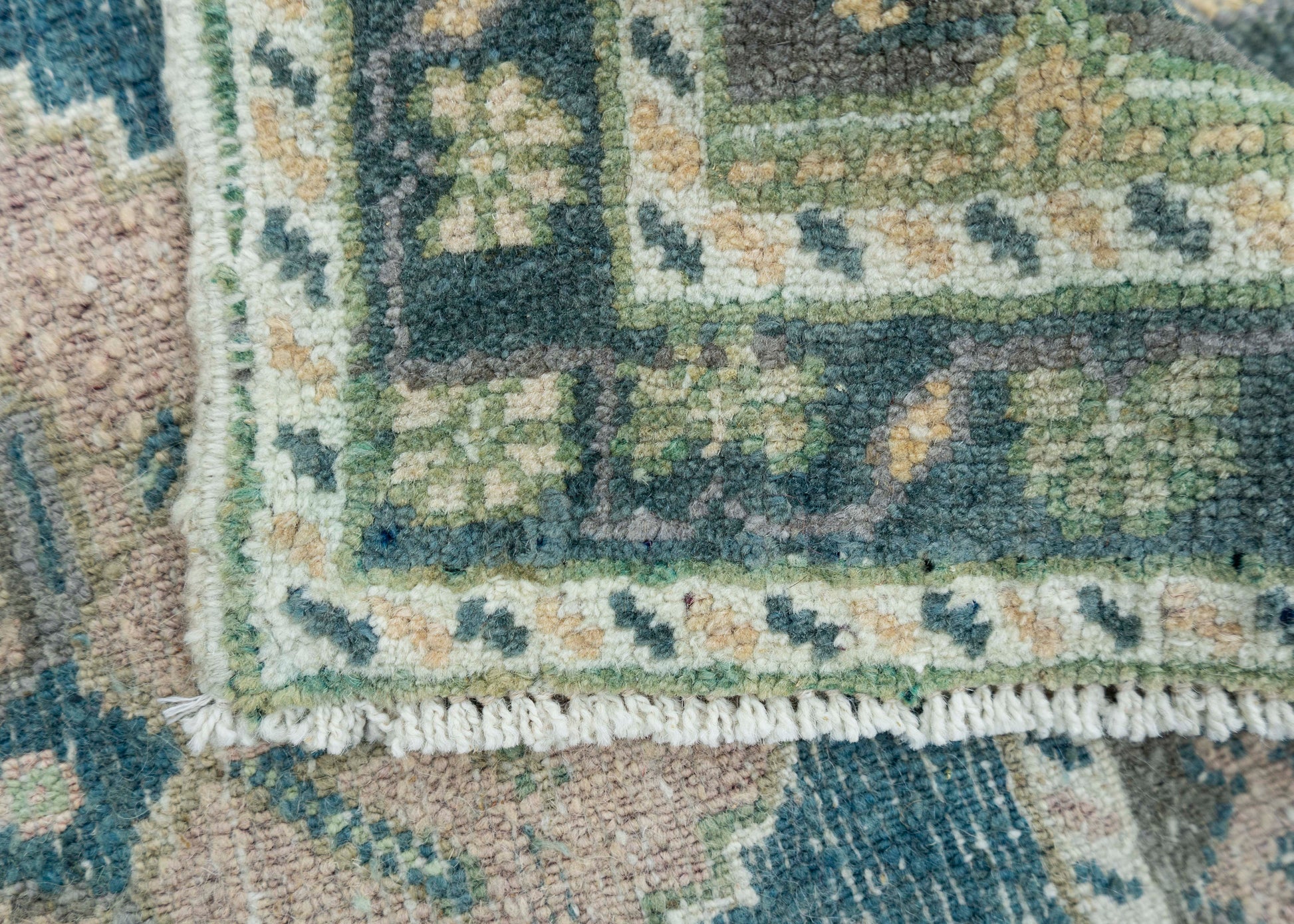 Turkish Mini Rug Oriental Hand Knotted Vintage Rug 1'8" x 3'4" #16891