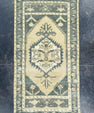 Turkish Mini Rug Oriental Hand Knotted Vintage Rug 1'7" x 3'2" #16878