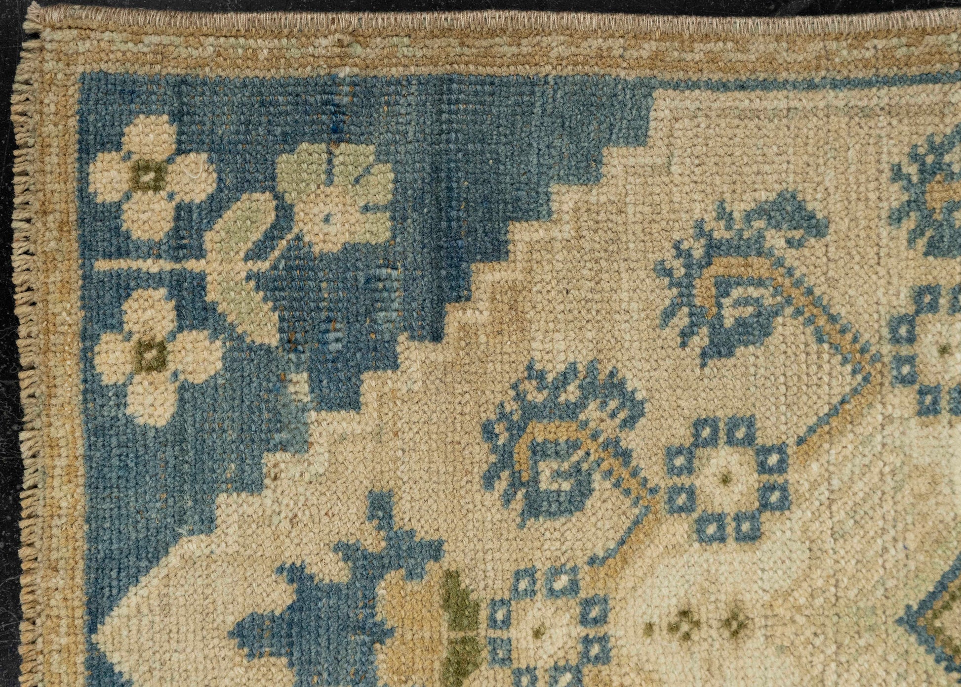 Turkish Mini Rug Oriental Hand Knotted Vintage Rug 1'4" x 2'6" #21197