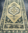 Turkish Mini Rug Oriental Hand Knotted Vintage Rug 1'7" x 3'2" #16878