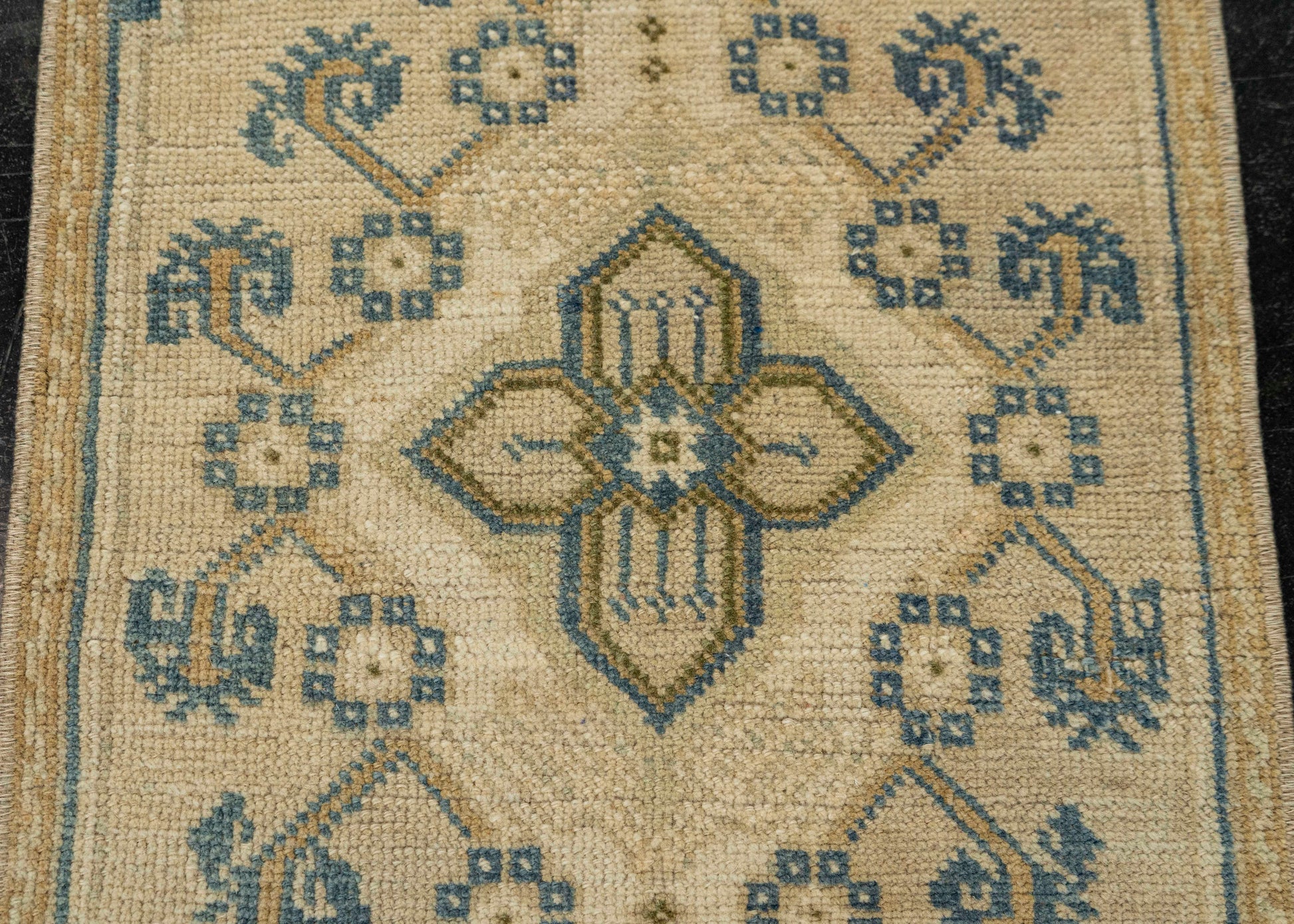 Turkish Mini Rug Oriental Hand Knotted Vintage Rug 1'4" x 2'6" #21197