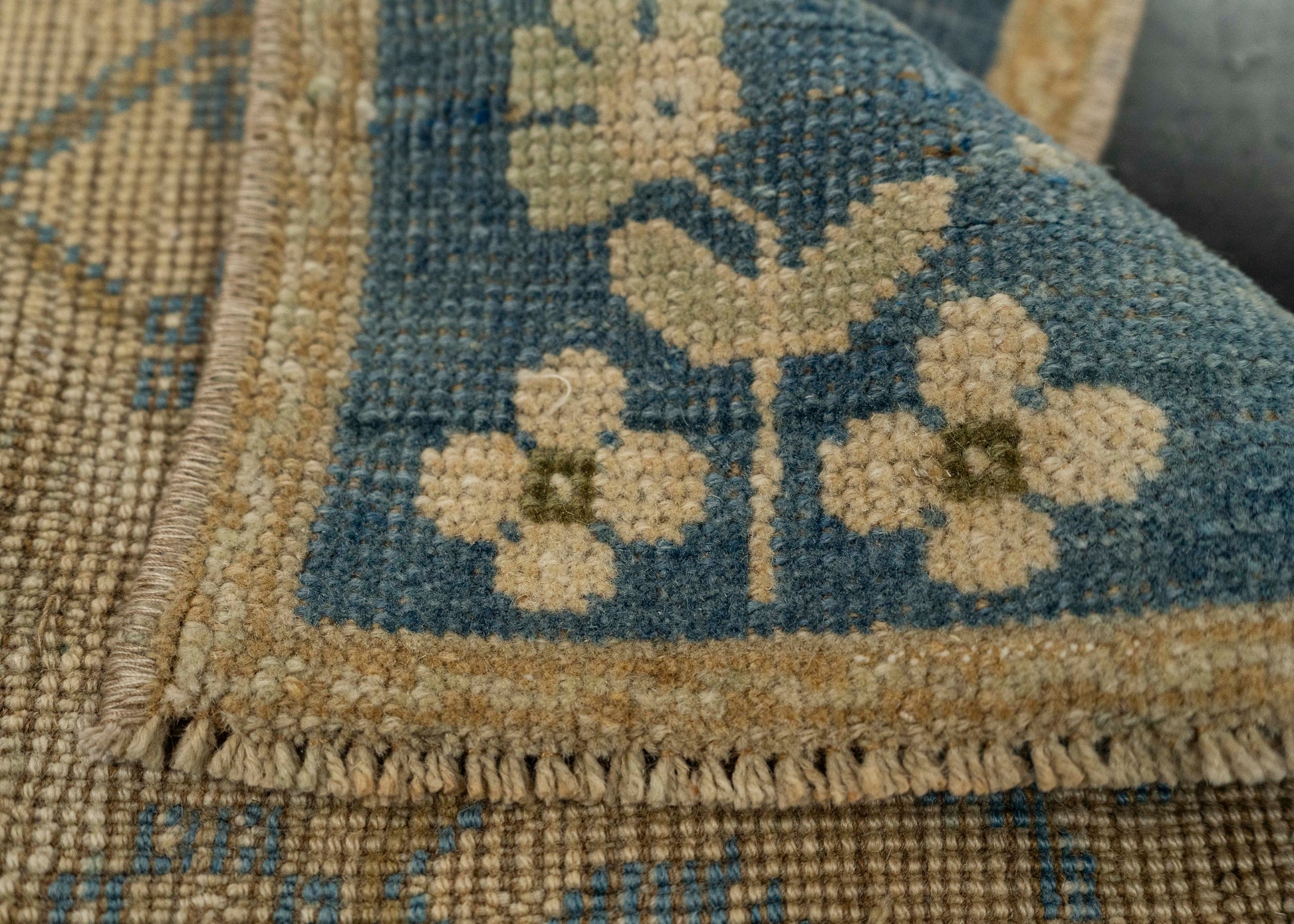 Turkish Mini Rug Oriental Hand Knotted Vintage Rug 1'4" x 2'6" #21197