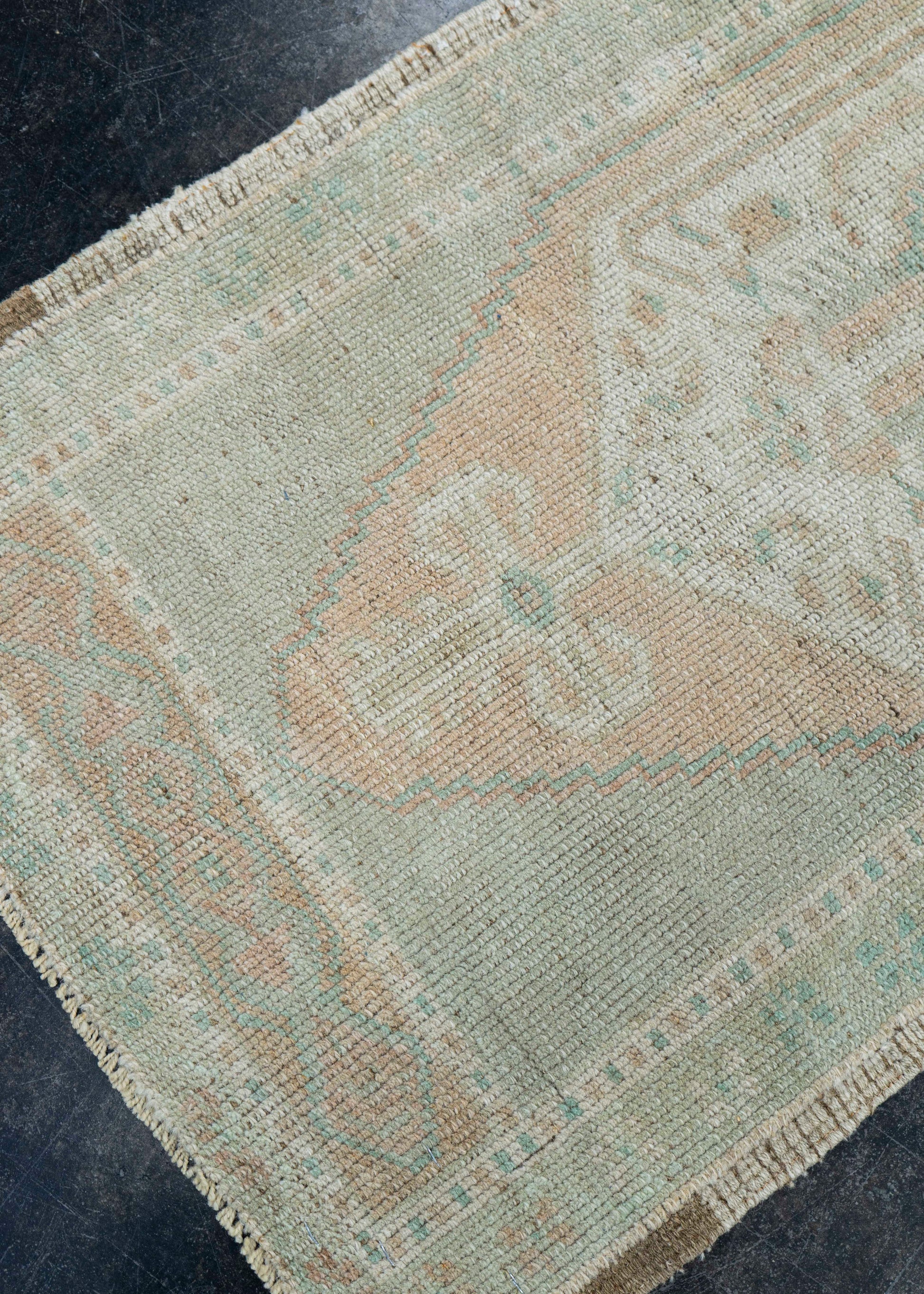 Turkish Mini Rug Oriental Hand Knotted Vintage Rug 1'8" x 3'4" #16877