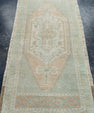 Turkish Mini Rug Oriental Hand Knotted Vintage Rug 1'8" x 3'4" #16877