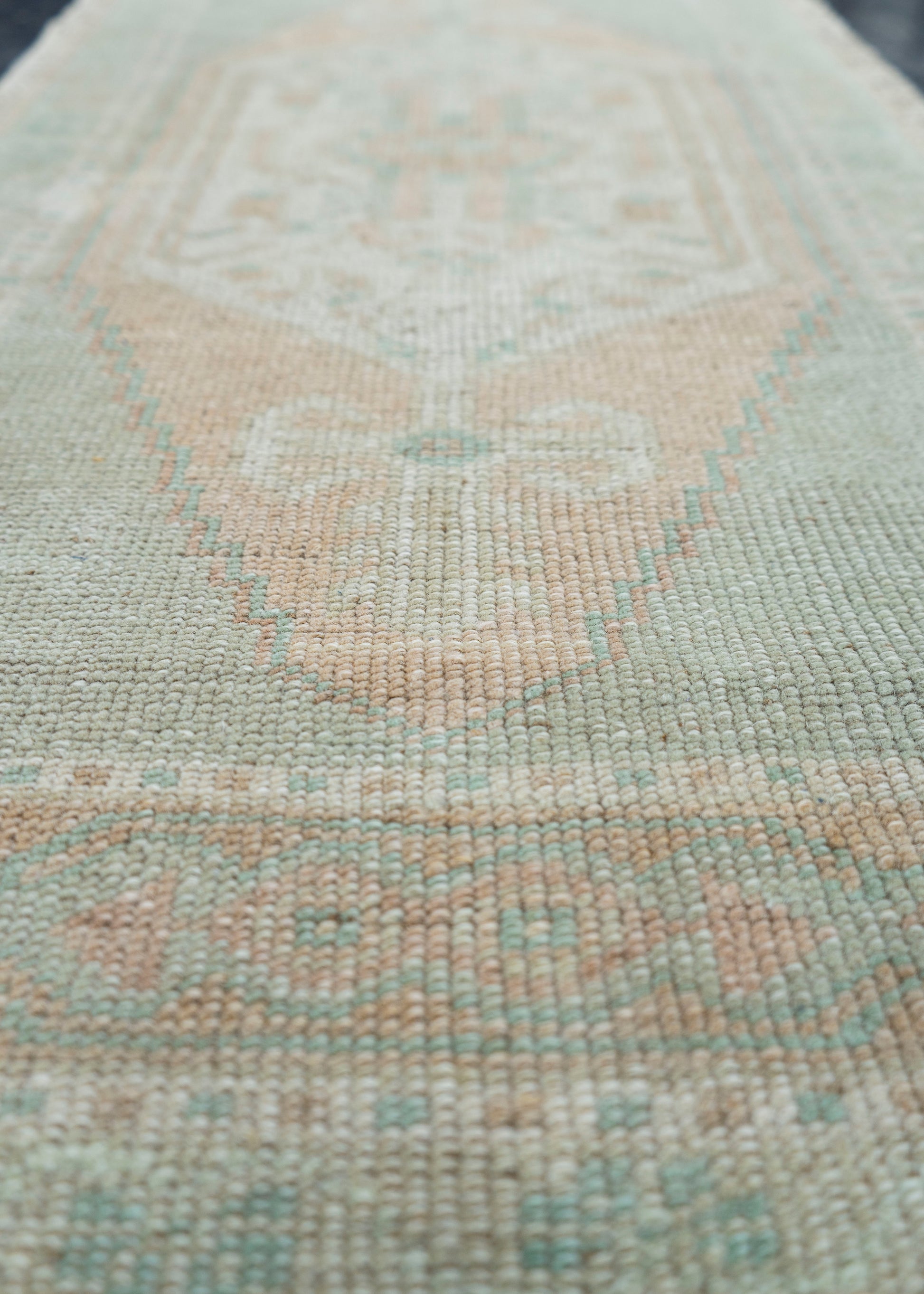 Turkish Mini Rug Oriental Hand Knotted Vintage Rug 1'8" x 3'4" #16877