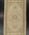 Turkish Mini Rug Oriental Hand Knotted Vintage Rug 1'10" x 3'2" #21006
