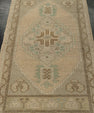 Turkish Mini Rug Oriental Hand Knotted Vintage Rug 1'10" x 3'2" #21006