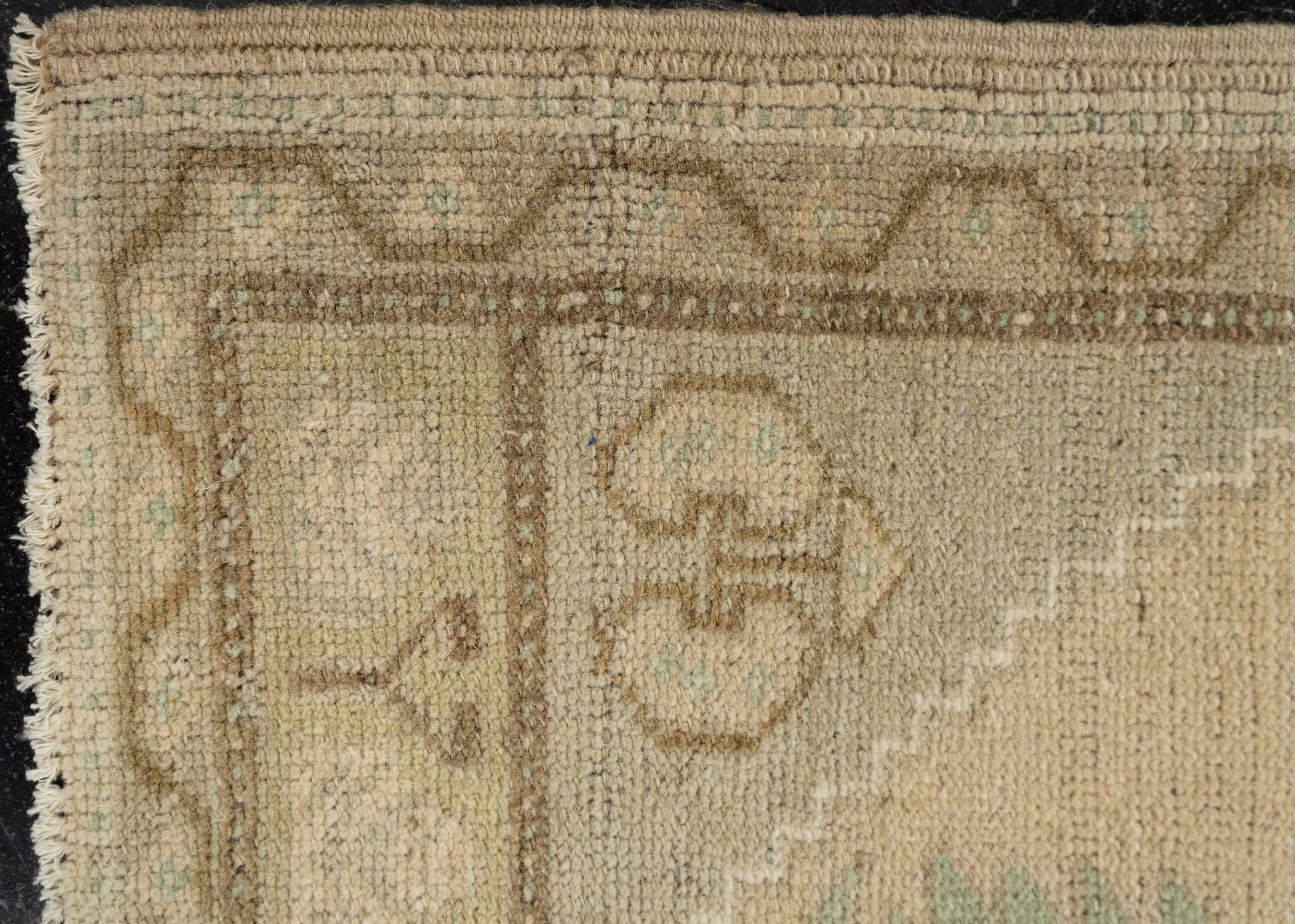 Turkish Mini Rug Oriental Hand Knotted Vintage Rug 1'10" x 3'2" #21006