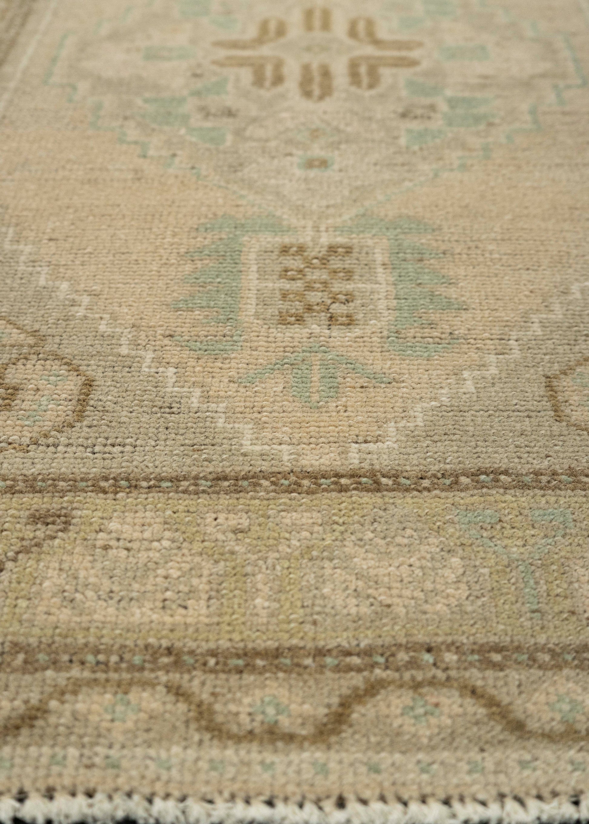 Turkish Mini Rug Oriental Hand Knotted Vintage Rug 1'10" x 3'2" #21006