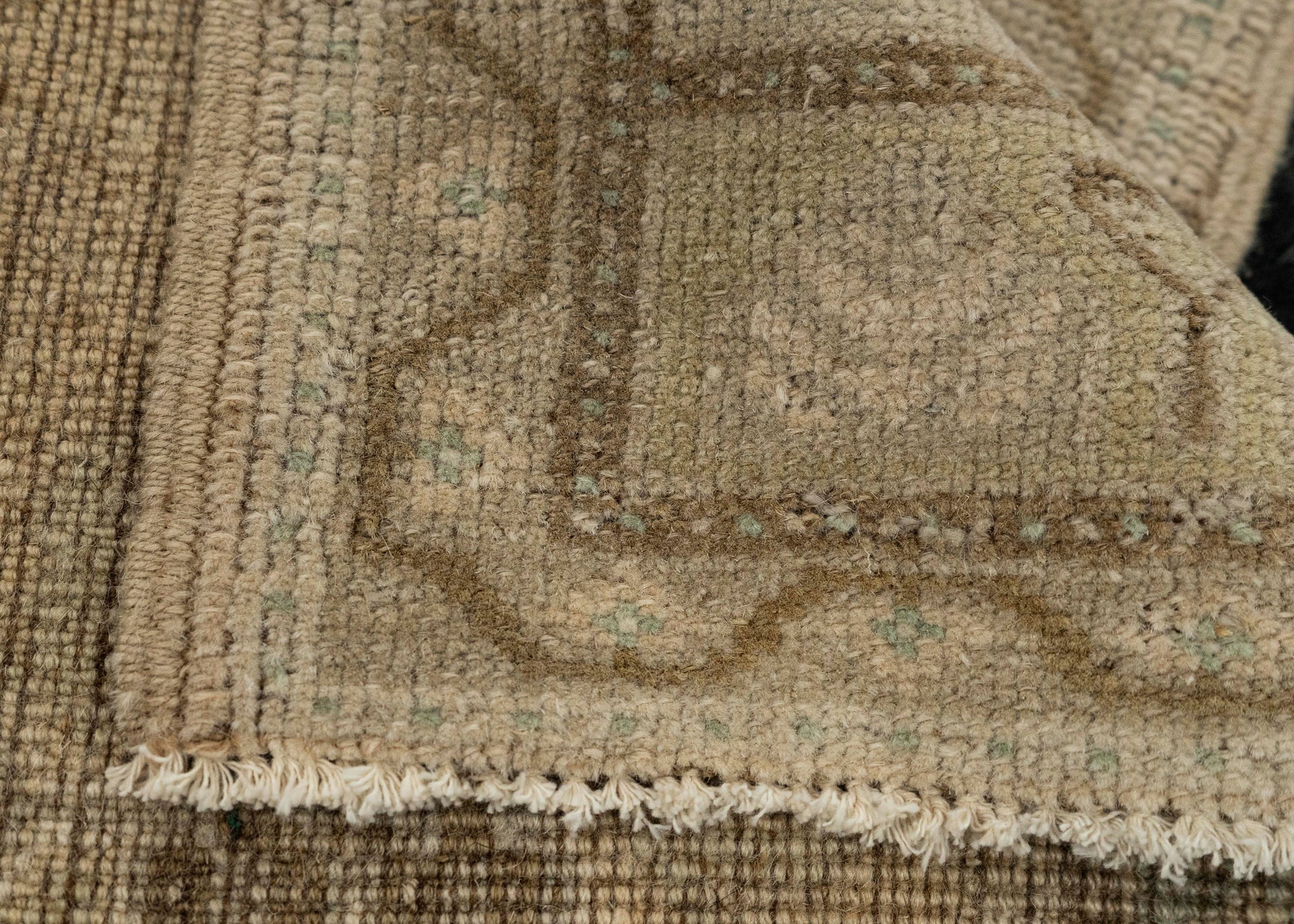 Turkish Mini Rug Oriental Hand Knotted Vintage Rug 1'10" x 3'2" #21006