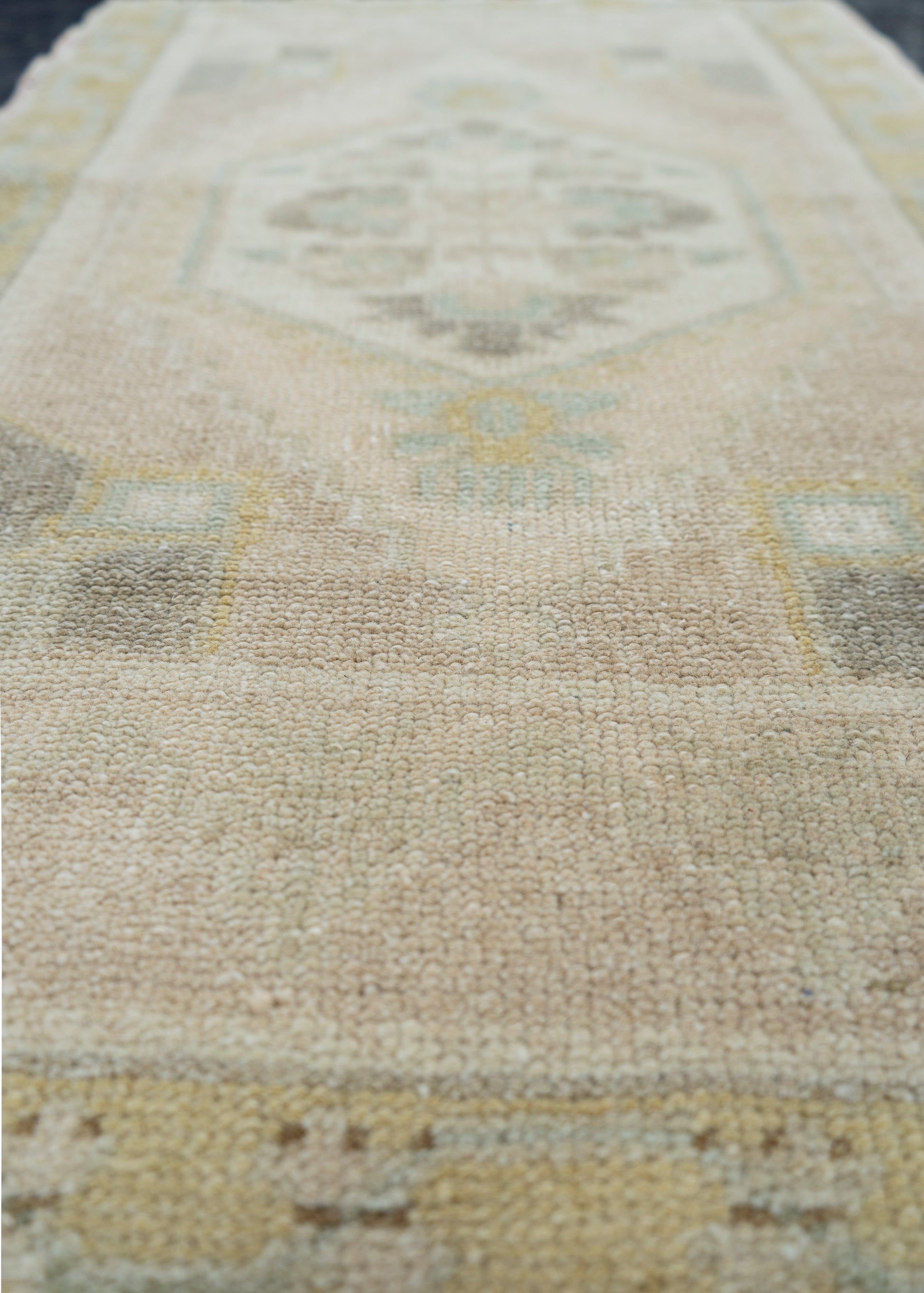 Turkish Mini Rug Oriental Hand Knotted Vintage Rug 1'10" x 3'2" #16889