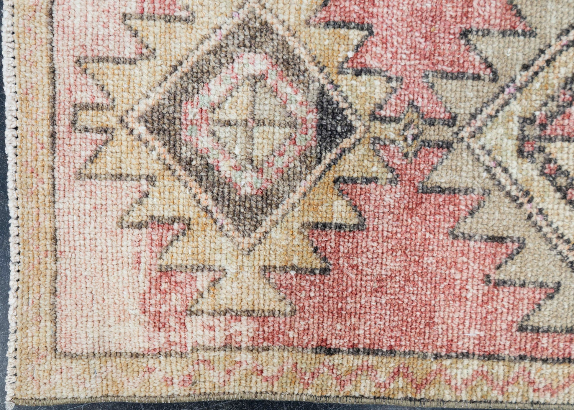 Turkish Mini Rug Oriental Hand Knotted Vintage Rug 1'8" x 3'2" #16890