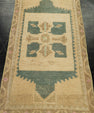Turkish Mini Rug Oriental Hand Knotted Vintage Rug 1'6" x 2'11" #21142