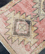 Turkish Mini Rug Oriental Hand Knotted Vintage Rug 1'8" x 3'2" #16890