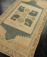 Turkish Mini Rug Oriental Hand Knotted Vintage Rug 1'6" x 2'11" #21142