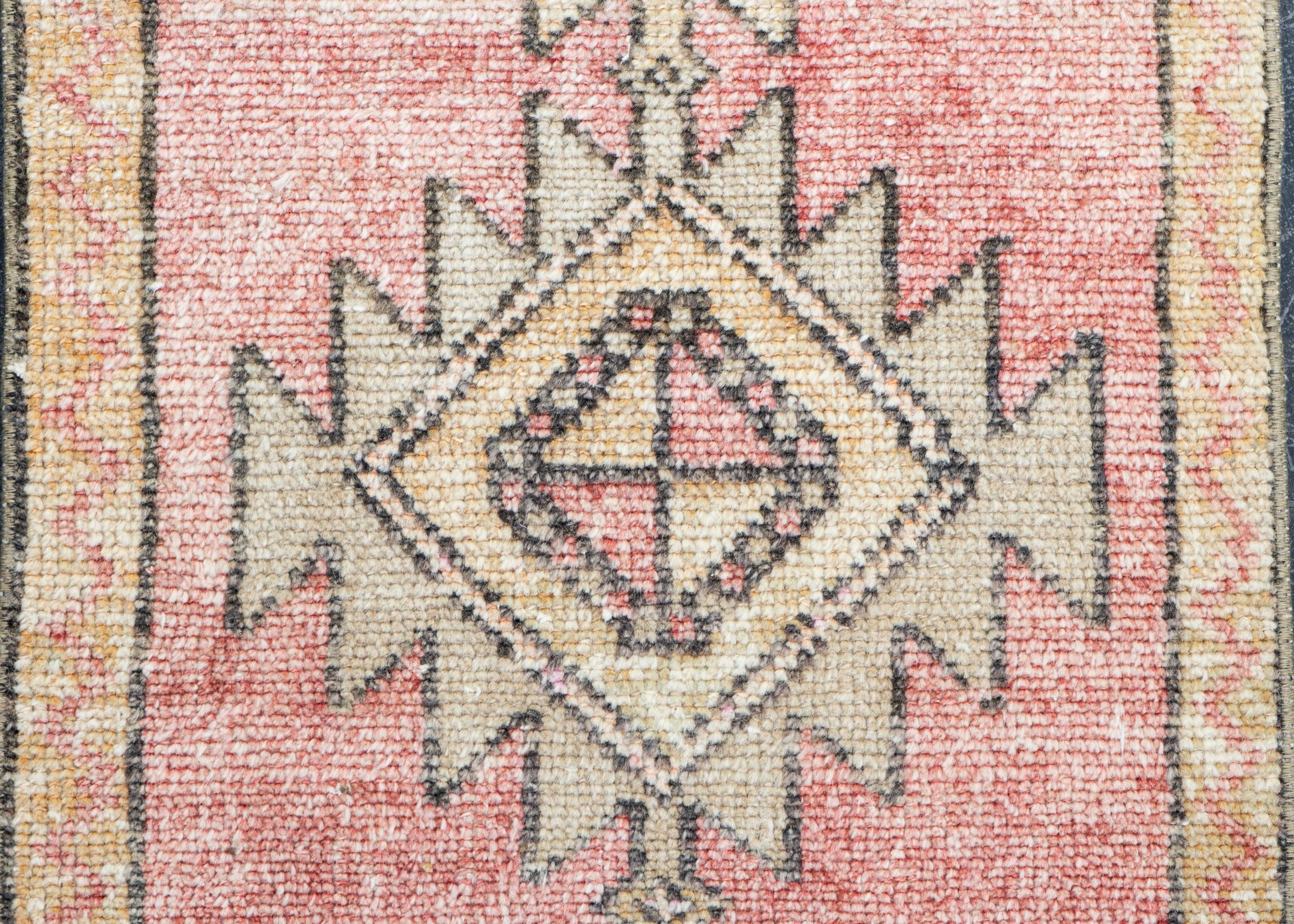 Turkish Mini Rug Oriental Hand Knotted Vintage Rug 1'8" x 3'2" #16890