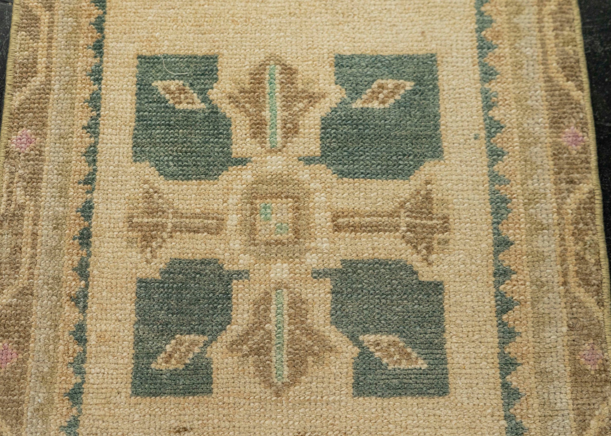 Turkish Mini Rug Oriental Hand Knotted Vintage Rug 1'6" x 2'11" #21142