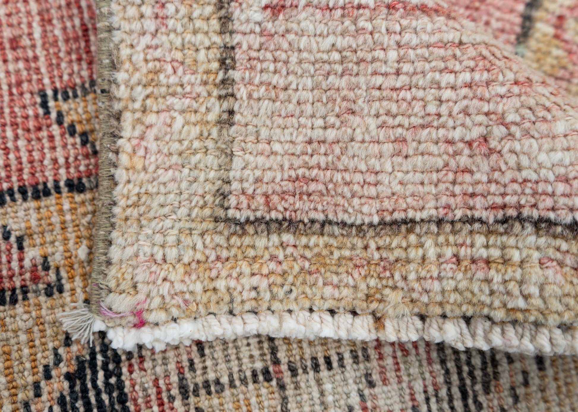 Turkish Mini Rug Oriental Hand Knotted Vintage Rug 1'8" x 3'2" #16890