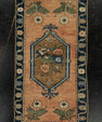 Turkish Mini Rug Oriental Hand Knotted Vintage Rug 1'4" x 2'6" #21145