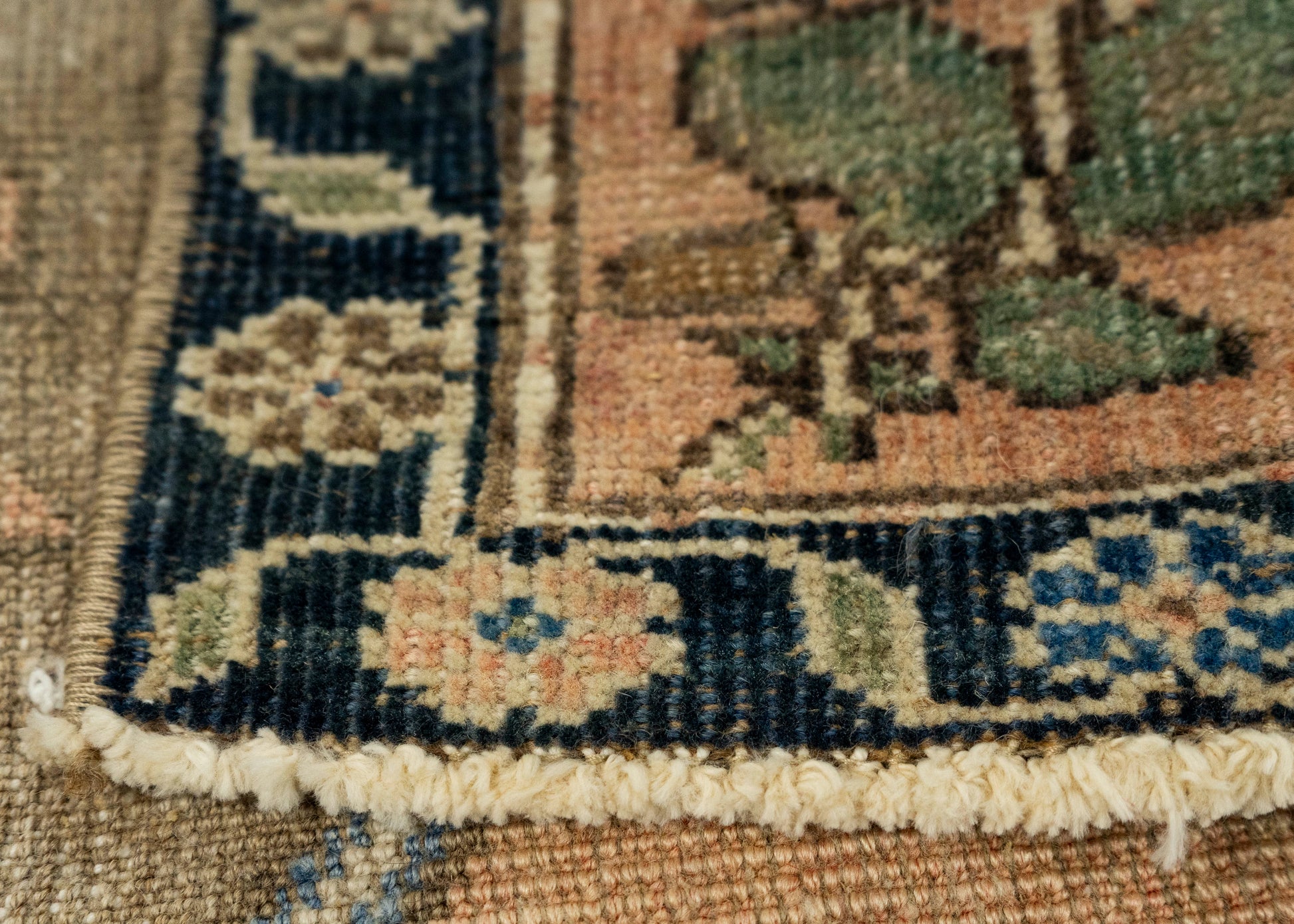 Turkish Mini Rug Oriental Hand Knotted Vintage Rug 1'4" x 2'6" #21145