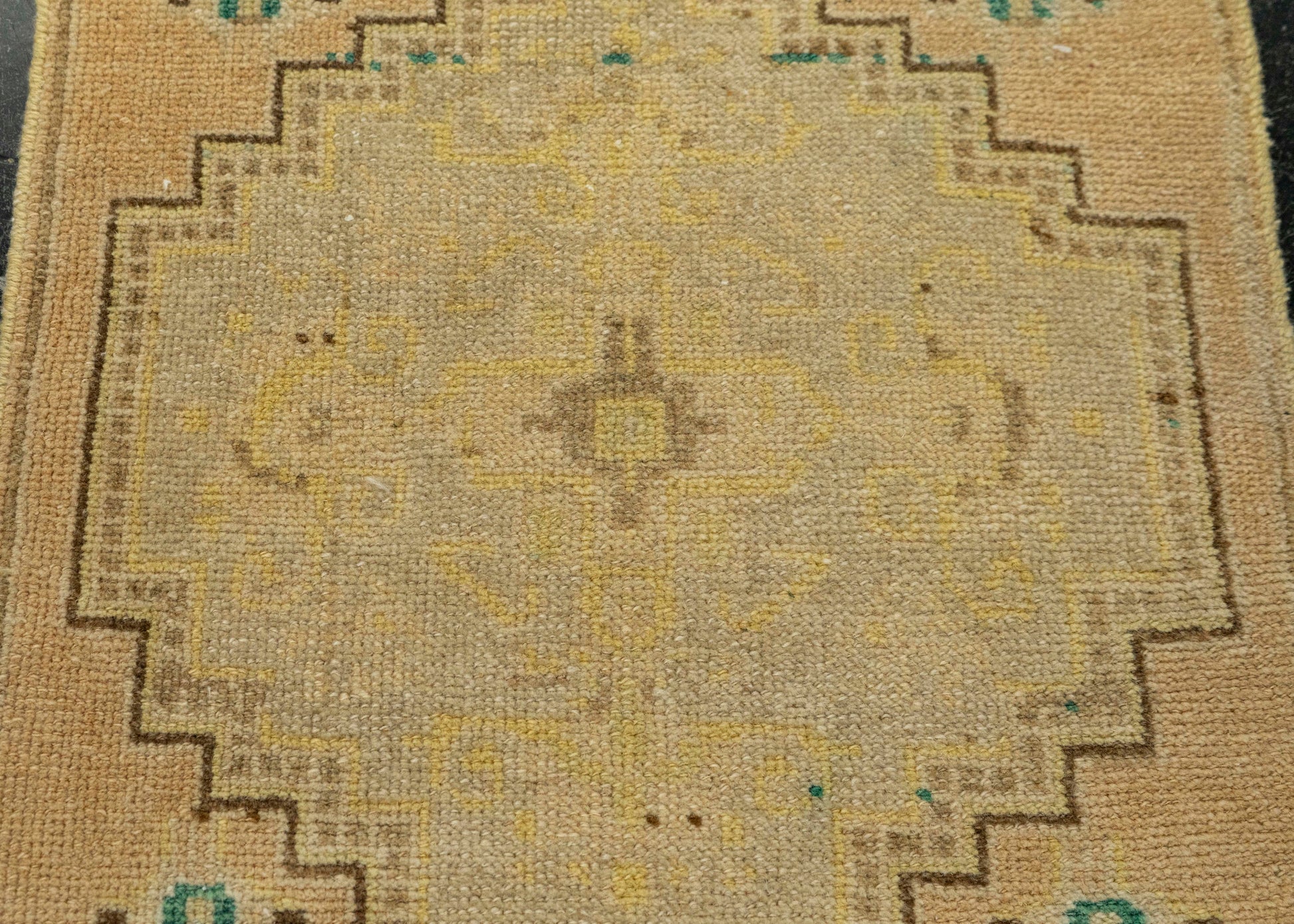 Turkish Mini Rug Oriental Hand Knotted Vintage Rug 1'8" x 3'7" #21146
