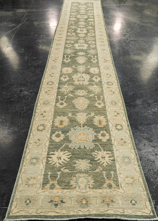 Oushak Runner Rug 2'8'' x 17'7'' #24978