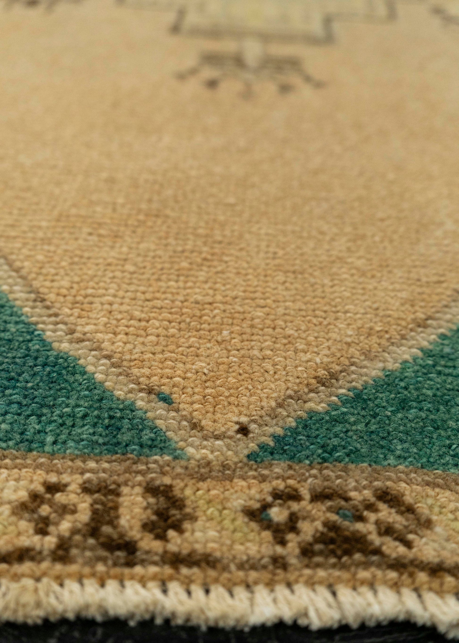 Turkish Mini Rug Oriental Hand Knotted Vintage Rug 1'8" x 3'7" #21146