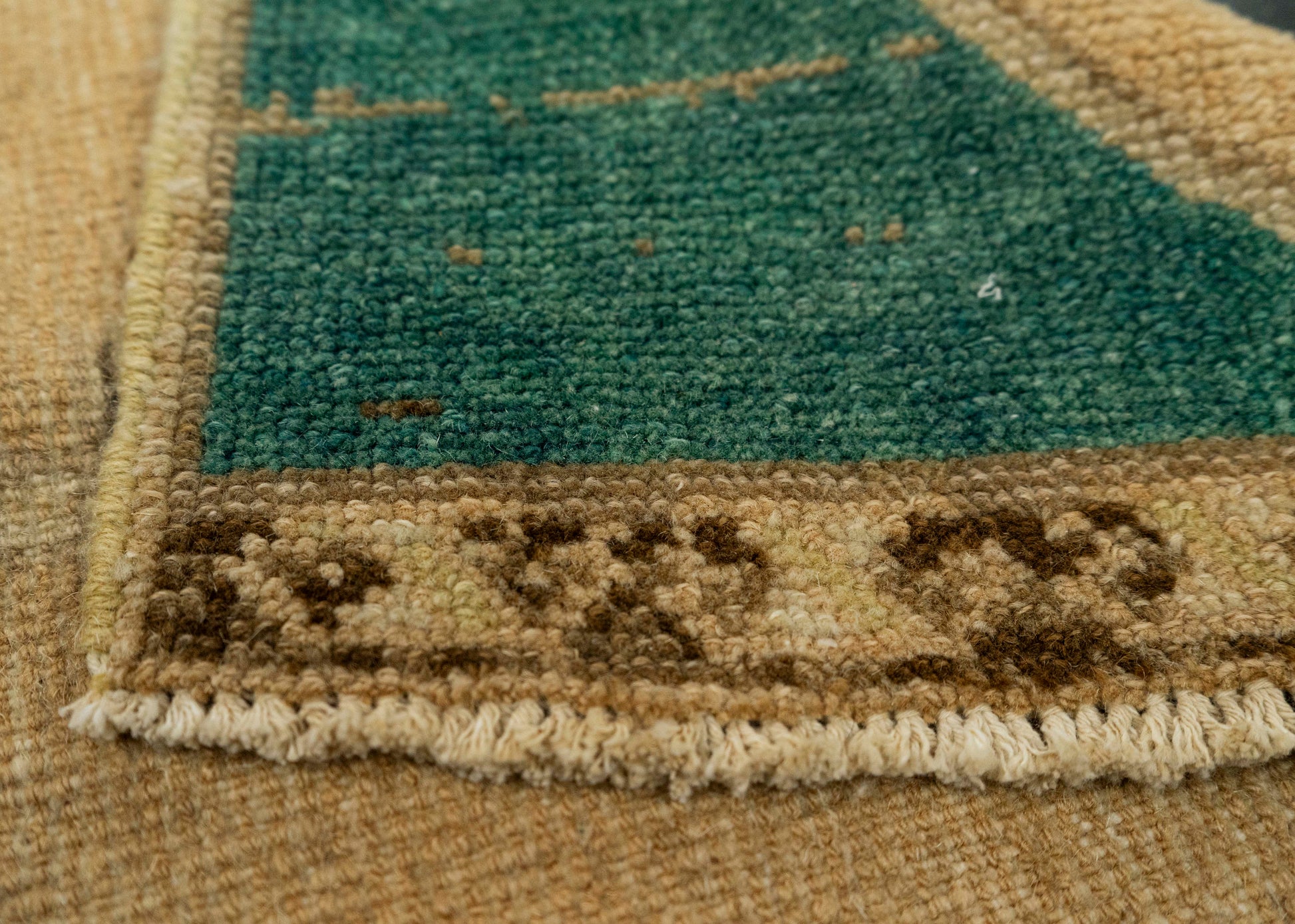 Turkish Mini Rug Oriental Hand Knotted Vintage Rug 1'8" x 3'7" #21146