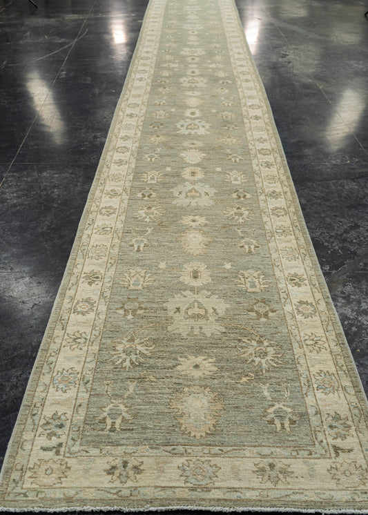 Oushak Runner Rug 3'1'' x 23'3'' #24960