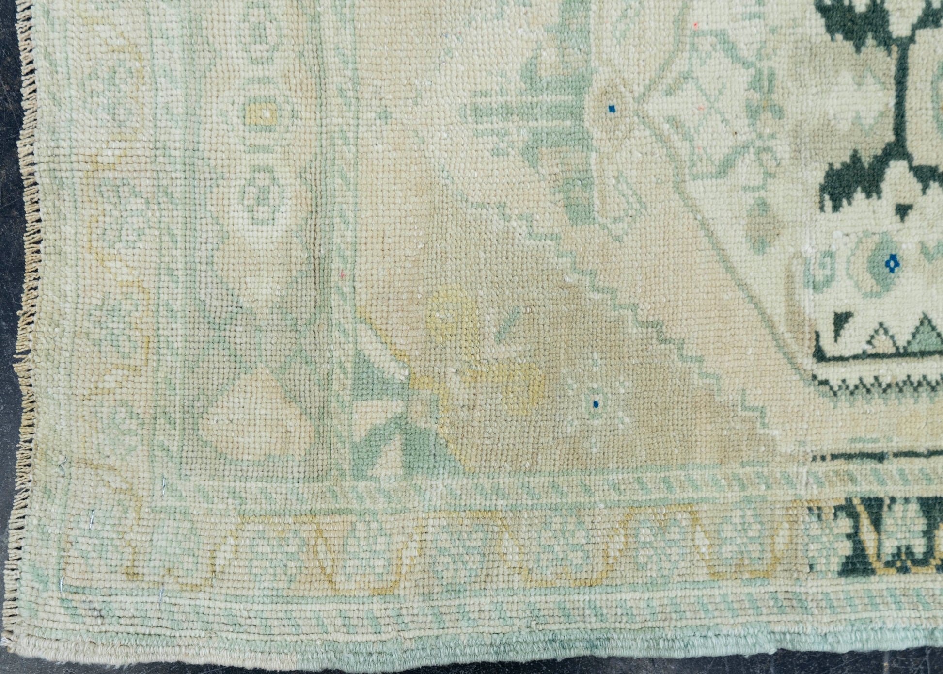 Turkish Mini Rug Oriental Hand Knotted Vintage Rug 2' x 3'2" #16892