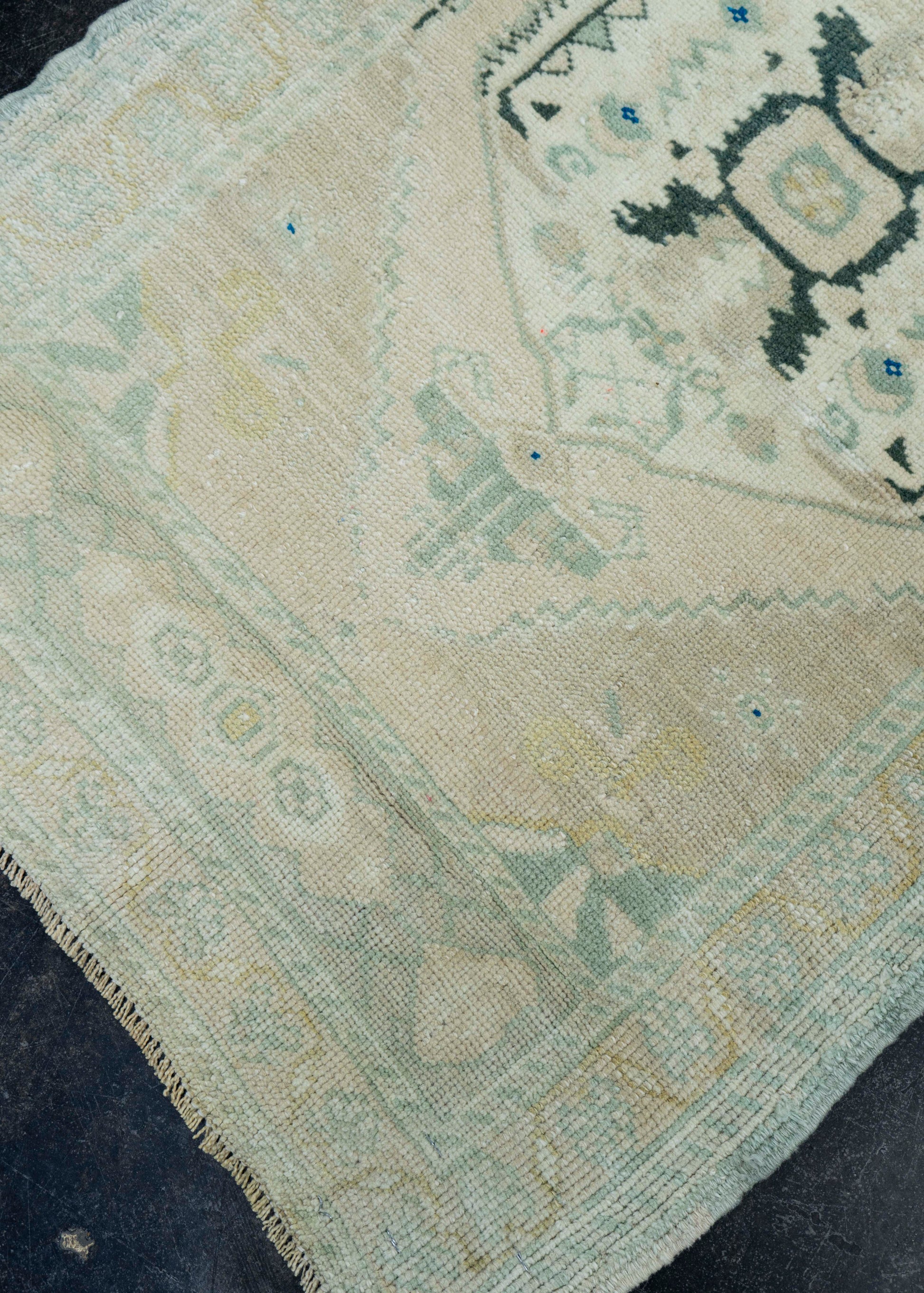 Turkish Mini Rug Oriental Hand Knotted Vintage Rug 2' x 3'2" #16892