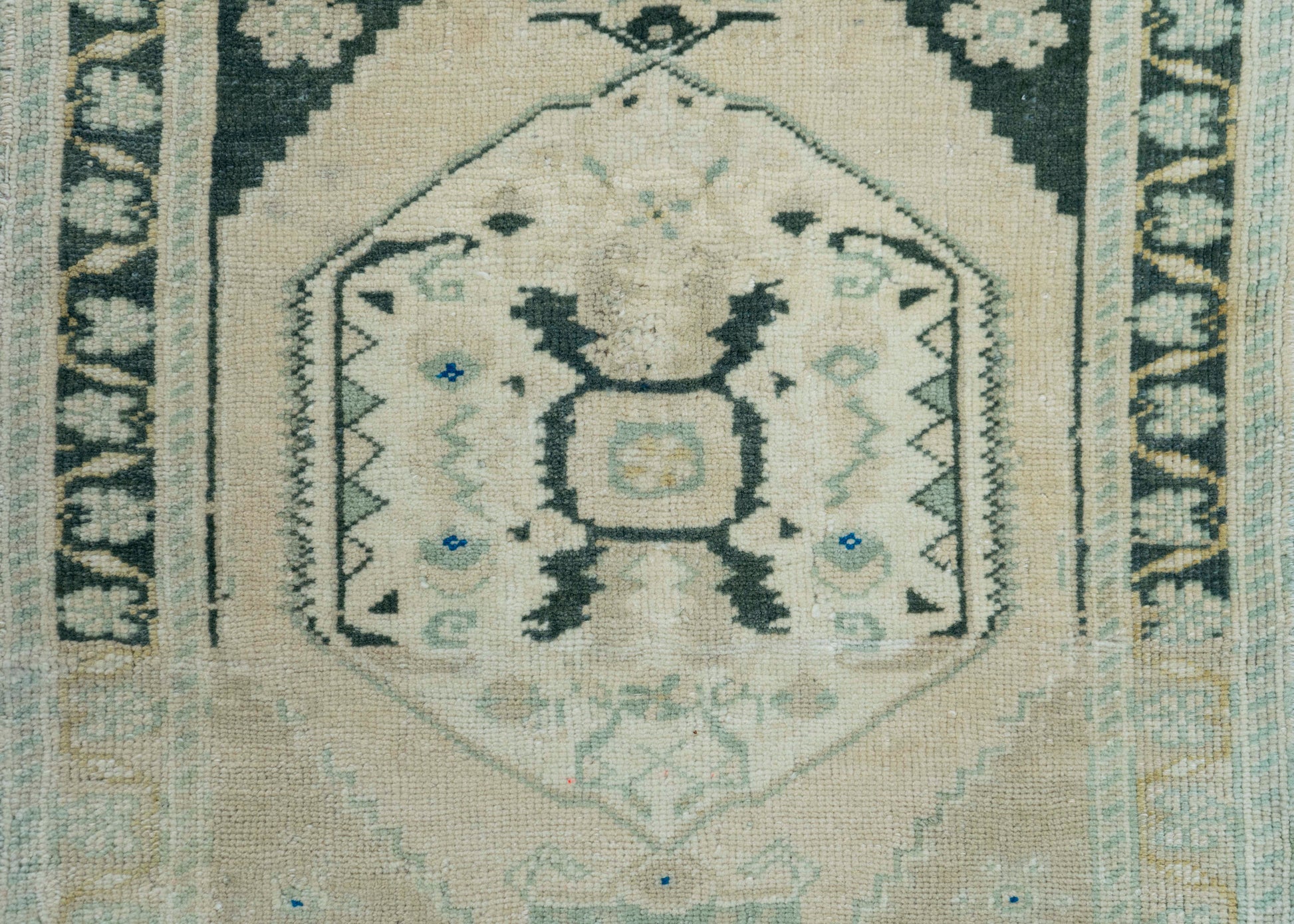 Turkish Mini Rug Oriental Hand Knotted Vintage Rug 2' x 3'2" #16892