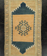 Turkish Mini Rug Oriental Hand Knotted Vintage Rug 1'7" x 1'8" #21155