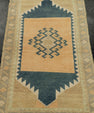 Turkish Mini Rug Oriental Hand Knotted Vintage Rug 1'7" x 1'8" #21155